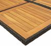 vidaXL 13-tlg. Garten-Essgruppe mit Kissen Schwarz Poly Rattan 3211311 Bild 5