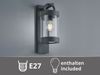 LED Außenwandleuchte Laterne im Landhausstil, Anthrazit, Höhe 33cm Bild 5