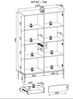 Bettso 'SENTINO' Vitrine mit LED-Beleuchtung, Holzwerkstoff Kaschmir, 166x39x104 cm Bild 5