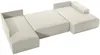 Vente-unique - AMELIA Sofa SamtStoff Beige - B 195 cm x H 85 cm x L 349 cm Bild 5
