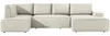 Vente-unique - AMELIA Sofa SamtStoff Beige - B 195 cm x H 85 cm x L 349 cm Bild 3