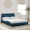Doppelbett, Bettgestell Modernen ohne Matratze Blau 140x190 cm Samt d1776e Bild 2
