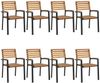 vidaXL 9-tlg. Garten-Essgruppe Massivholz Akazie und Metall 3155421 Bild 3