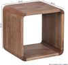 2er Set Satztisch BOHA Massivholz Design Couchtisch Akazie 2 Tische, Würfelregal-Set Braun, Wohnzimmertisch Massiv, Beistelltische Holz Landhaus Stil, Holztisch Wohnzimmer | Bild 4