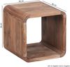 2er Set Satztisch BOHA Massivholz Design Couchtisch Akazie 2 Tische, Würfelregal-Set Braun, Wohnzimmertisch Massiv, Beistelltische Holz Landhaus Stil, Holztisch Wohnzimmer | Bild 5