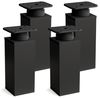 sossai® Möbelfuß Design-Möbelfüße, 4er & 8er Set, höhenverstellbar MFV1, Farbe: Schwar, (4-St), Farbe: Schwarzmatt Bild 4
