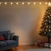 5er Set LED Lichterkette, Sternen-Design, Batterie, silber, L 165 cm Bild 5