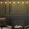 5er Set LED Lichterkette, Sternen-Design, Batterie, silber, L 165 cm Bild 4