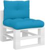 vidaXL Palettenkissen 2 Stk. Blau Stoff Bild 3