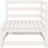 vidaXL Garten-Ecksofa Weiß Massivholz Kiefer 805661 Bild 4
