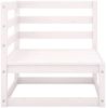 vidaXL Garten-Ecksofa Weiß Massivholz Kiefer 805661 Bild 5