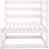 vidaXL Garten-Ecksofa Weiß Massivholz Kiefer 805661 Bild 3