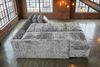 KAWOLA Schlafsofa SADIRA Ecksofa Stoff grau Recamiere links 89 x 209 x 288 cm Bild 5