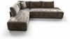 KAWOLA Schlafsofa SADIRA Ecksofa Stoff grau Recamiere links 89 x 209 x 288 cm Bild 3