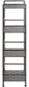 Regal >59826< 4 Böden, in anthrazit, Stahlrohr, Metall - 33x106x28cm (BxHxT) Bild 4