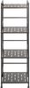 Regal >59826< 4 Böden, in anthrazit, Stahlrohr, Metall - 33x106x28cm (BxHxT) Bild 3