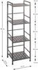 Regal >59826< 4 Böden, in anthrazit, Stahlrohr, Metall - 33x106x28cm (BxHxT) Bild 2