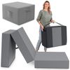 Bestschlaf Klappmatratze Spar-Set inkl. Husse & Transporttasche, Polyester, Grau / Grau, 75x195 cm Bild 4