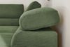 KAWOLA Sofa DELIA Ecksofa Feincord olivgrün Recamiere rechts 74 x 219 x 276 cm Bild 2