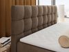 Boxspringbett ALTIVO KING DUO, Doppelbett mit Stauraum Multipocket-Matratze und Topper Bett mit Kopfteil, Fußteil - 200 x 200 cm - Braun Velvet - H3 Bild 3