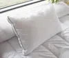 Vente-unique - AUXENCE Kopfkissen StoffStoff Weiß - B 50 cm x H 10 cm x L 70 cm Bild 3
