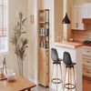 SoBuy NSR13-N Badezimmer-Hochschrank, Spanplatte, Papierfurnier, Helle Eiche, 40 x 170 x 20 cm Bild 2