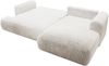 Selsey 'Ovo Cord' Ecksofa mit Cordbezug, Schlaffunktion und Stauraum, Weiß, rechts Bild 2