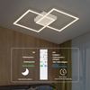 ZMH LED Deckenlampe Dimmbar Wohnzimmerlampe: Wohnzimmer Deckenleuchte Modern Design Schlafzimmerlampe mit Fernbedienung 52W Küchenlampe Schlafzimmer Deckenbeleuchtung für Esszimmer Küche Bild 3