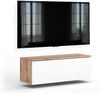 AX LIVING Barvo 100 TV Kommode Lowboard Braun / Weiß Hochglanz Hängend Bild 4