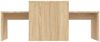 2er-Set Couchtisch, Spanplatte Sonoma-Eiche 100 x 48 x 40 cm Bild 4