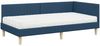vidaXL Eckbettgestell mit Matratze Sonstiges 2 pcs Blau Stoff 3393740 Bild 3