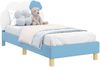 vidaXL Kinderbettgestell mit Kopfteil Blau 80 x 160 cm PU 42011017 Bild 2