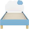 vidaXL Kinderbettgestell mit Kopfteil Blau 80 x 160 cm PU 42011017 Bild 5