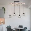 RGB LED Hängeleuchte, Holzbalken verstellbar, H 100 cm Bild 4