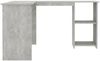 vidaXL Eckschreibtisch in L-Form Betongrau 120x140x75 cm Holzwerkstoff 800751 Bild 5