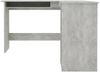 vidaXL Eckschreibtisch in L-Form Betongrau 120x140x75 cm Holzwerkstoff 800751 Bild 4