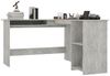 vidaXL Eckschreibtisch in L-Form Betongrau 120x140x75 cm Holzwerkstoff 800751 Bild 3