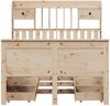 vidaXL Massivholzbett mit Regal ohne Matratze 135x190 cm Kiefernholz 3308936 Bild 4