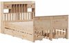 vidaXL Massivholzbett mit Regal ohne Matratze 135x190 cm Kiefernholz 3308936 Bild 3