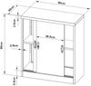 Aktenschrank Rieti Stahl 90x40x90 cm Hellgrau [en. casa] Bild 3