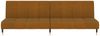 vidaXL Schlafsofa 2-Sitzer Braun Samt 375882 Bild 5
