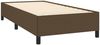 Einzelbettgestell Design für Erwachsene ohne Matratze Dunkelbraun 90x190 cm Stoff d4511e Bild 3