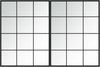vidaXL Wandspiegel 2 Stk. Schwarz 80x60 cm Metall 3189032 Bild 2