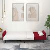vidaXL Schlafsofa 2-Sitzer Dunkelgrau Samt, Weinrot, Samt Bild 3