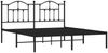 vidaXL Bettgestell mit Kopfteil Metall Schwarz 180x200 cm 353443 Bild 3
