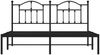 vidaXL Bettgestell mit Kopfteil Metall Schwarz 180x200 cm 353443 Bild 5