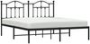 vidaXL Bettgestell mit Kopfteil Metall Schwarz 180x200 cm 353443 Bild 4