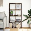 vidaXL Raumteiler-Bücherregal Räuchereiche 69,5x29x137,5 cm 858025 Bild 3