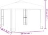 vidaXL Pavillon mit Doppeldach 3 x 3 m Anthrazit 47952 Bild 5