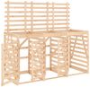 vidaXL Mülltonnenbox für 3 Tonnen Massivholz Kiefer 3157691 Bild 2